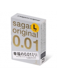 Презервативы Sagami Original 0.01 L-size увеличенного размера - 2 шт. - Sagami - купить с доставкой в Муроме