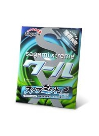 Презерватив Sagami Xtreme Mint с ароматом мяты - 1 шт. - Sagami - купить с доставкой в Муроме