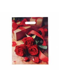 Пакет с принтом в виде роз (31х40 см) - Сима-Ленд - купить с доставкой в Муроме