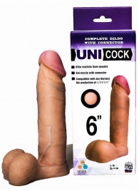 Насадка для страпона фаллической формы UNICOCK 6  - 18 см. - LOVETOY (А-Полимер) - купить с доставкой в Муроме