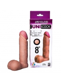 Фаллическая насадка для страпона UNICOCK 8  - 20 см. - LOVETOY (А-Полимер) - купить с доставкой в Муроме