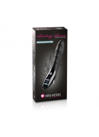 Вибратор с электростимуляцией Sizzling Simon Black Edition - 27 см. - MyStim - купить с доставкой в Муроме