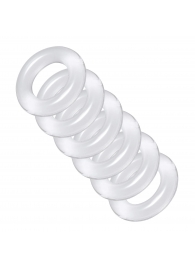 Комплект из 6 прозрачных эрекционных колец Ring Master Custom Ball Stretcher Kit - XR Brands - в Муроме купить с доставкой