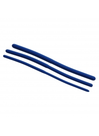 Набор из 3 синих силиконовых уретральных расширителей Invasion Silicone Urethral Sound Trainer Set - XR Brands - купить с доставкой в Муроме