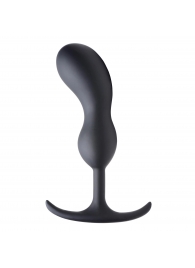 Черный массажер простаты с утяжелителями Premium Silicone Weighted Prostate Plug Large - 18,8 см. - XR Brands - в Муроме купить с доставкой
