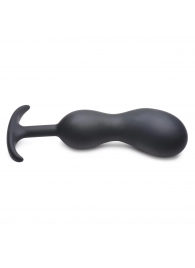 Черный массажер простаты с утяжелителями Premium Silicone Weighted Prostate Plug XL - 20,8 см. - XR Brands - в Муроме купить с доставкой