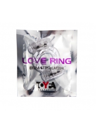 Прозрачное виброкольцо с двумя вибропульками - Toyfa Basic - в Муроме купить с доставкой