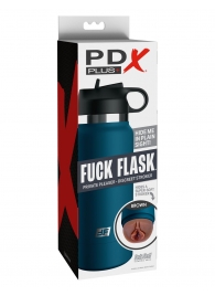 Смуглый мастурбатор-вагина в синей колбе F*ck Flask - Pipedream - в Муроме купить с доставкой