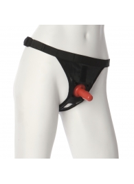 Трусики со штырьком для фиксации насадок Ultra Harness with Plug - Doc Johnson - купить с доставкой в Муроме