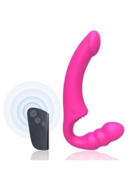 Розовый безремневой страпон Straples Strap-On Dildo - Erokay - купить с доставкой в Муроме