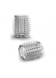 Прозрачная насадка с шипами STAY HARD COCK SLEEVE 01 CLEAR - Blush Novelties - в Муроме купить с доставкой