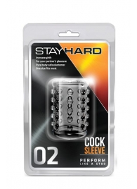 Прозрачная насадка на пенис с шишечками STAY HARD COCK SLEEVE 02 CLEAR - Blush Novelties - в Муроме купить с доставкой