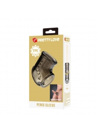 Дымчатая насадка на пенис и мошонку - Baile - в Муроме купить с доставкой