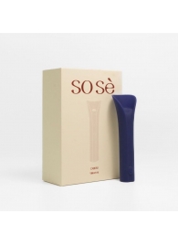 Синий мини-вибромассажёр Caress - Sose