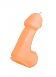 Оранжевая свеча в форме пениса - 47 гр. - Pecado - купить с доставкой в Муроме