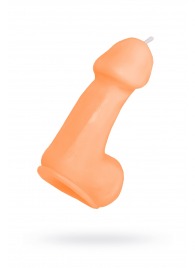 Оранжевая свеча в форме пениса - 47 гр. - Pecado - купить с доставкой в Муроме