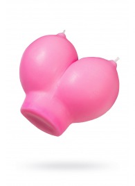 Розовая свеча «Сиськи» - 150 гр. - Pecado - купить с доставкой в Муроме