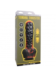 Черно-красная мини-машина на присоске Tendril Thruster - 21,6 см. - Doc Johnson - купить с доставкой в Муроме