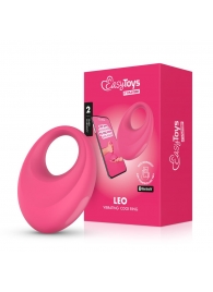 Розовое интерактивное эрекционное виброкольцо Leo - Easy toys - в Муроме купить с доставкой