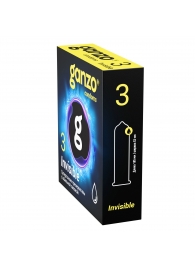 Супертонкие презервативы Ganzo Invisible - 3 шт. - Ganzo - купить с доставкой в Муроме