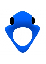 Синее эрекционное кольцо Wooomy Tribeс с вибрацией - Adrien Lastic - в Муроме купить с доставкой