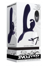Женский страпон с вибрацией Giving Vibes - Evolved - купить с доставкой в Муроме