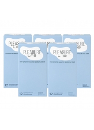 Набор из 5 упаковок ультратонких презервативов Pleasure Lab (по 12 шт.) - Pleasure Lab - купить с доставкой в Муроме