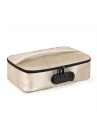 Золотистая сумочка для хранения игрушек Discreet Box - Dorcel - купить с доставкой в Муроме