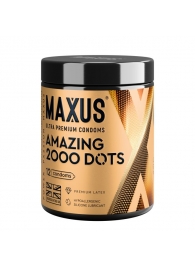 Точечные презервативы MAXUS 2000 Amazing Dots с железным кейсом - 12 шт. - Maxus - купить с доставкой в Муроме