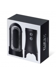 Набор Tenga Flip Zero Electronic Vibrotation: мастурбатор с вибрацией и устройство вращения - Tenga - в Муроме купить с доставкой