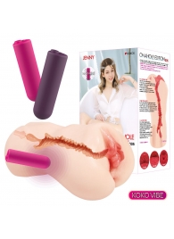 Мастурбатор-вагина с вибрацией Jenny Onahole edition 005 - KOKOS - в Муроме купить с доставкой