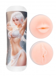 Двусторонний мастурбатор в колбе аниме - вагина и ротик - Tokyo Style - в Муроме купить с доставкой