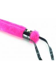 Нежная плеть с розовым мехом BDSM Light - 43 см. - БДСМ Арсенал - купить с доставкой в Муроме