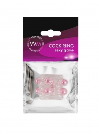 Прозрачная насадка на пенис с цветными шариками - Erowoman-Eroman - в Муроме купить с доставкой