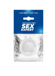 Эрекционное кольцо с мягкой стимулирующей насадкой - Sex Expert - в Муроме купить с доставкой