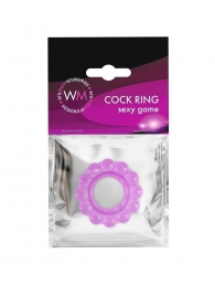 Лиловое эрекционное кольцо с 2 рядами стимулирующих шариков - Erowoman-Eroman - в Муроме купить с доставкой