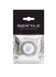 Эластичное эрекционное кольцо с длинными черными «ресничками» - Sextaz - в Муроме купить с доставкой