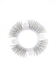 Эластичное кольцо с «ресничками» и 4 шариками - Sextaz - в Муроме купить с доставкой