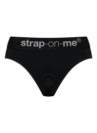 Черные трусики для насадок Heroine Lingerie Harness - size XL - Strap-on-me - купить с доставкой в Муроме