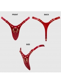 Красный пояс для фиксации насадок Strap-On-Me Leatherette Harness Fabulous - Strap-on-me - купить с доставкой в Муроме