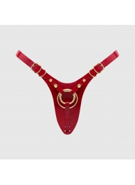 Красный пояс для фиксации насадок Strap-On-Me Leatherette Harness Fabulous - Strap-on-me - купить с доставкой в Муроме