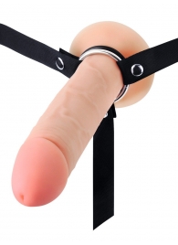 Мужской полый страпон на регулируемых ремешках - 22 см. - Sex Expert - купить с доставкой в Муроме