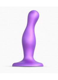 Фиолетовая насадка Strap-On-Me Dildo Plug Curvy size S - Strap-on-me - купить с доставкой в Муроме
