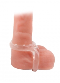 Прозрачное двойное эрекционное кольцо - Sex Expert - в Муроме купить с доставкой