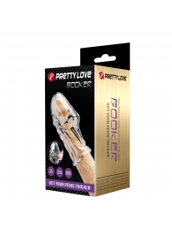 Прозрачная насадка на пенис Booker - 8 см. - Baile - в Муроме купить с доставкой