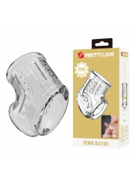 Прозрачная насадка на пенис и мошонку - Baile - в Муроме купить с доставкой