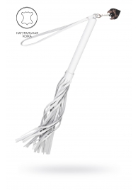 Белая кожаная плеть - 50 см. - Pecado - купить с доставкой в Муроме