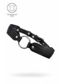 Черный кожаный чокер-ошейник со скруглёнными углами - Pecado - купить с доставкой в Муроме