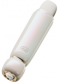 Бежевый вакуумный стимулятор клитора Lia - Zalo