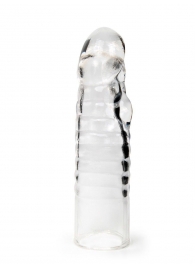 Прозрачная закрытая насадка на член - 15 см. - Sex Expert - в Муроме купить с доставкой